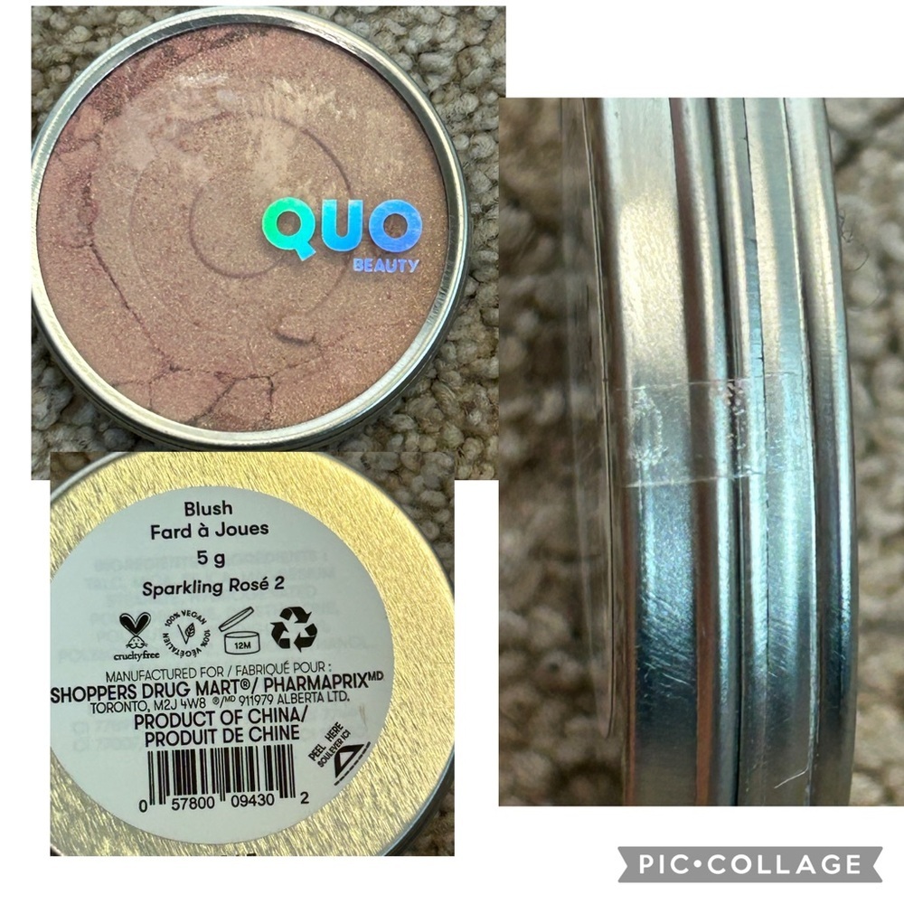 Quo makeup assorted bundle eyeshadow blush highlighter liquid illuminating drops - Picture 4 of 10